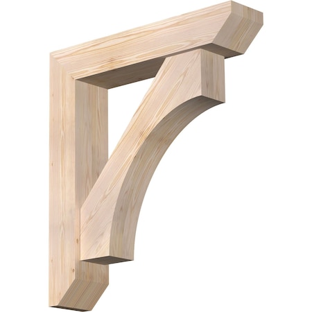 Ekena Millwork Westlake Slat Smooth Bracket w/ Offset Brace, Douglas Fir, 7 1/2"W x 36"D x 40"H BKT0806X36X40WTL06SDF
